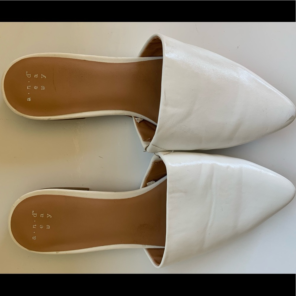 White Slip On Mules / flats - from Target